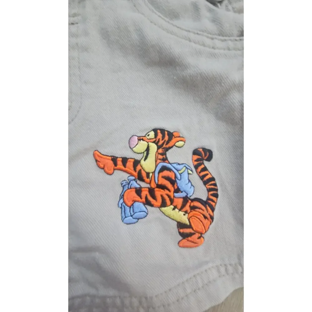 vintage 90s pooh anf tiger overalls 